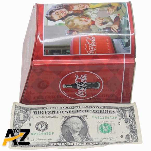 Vintage 2003 Coca Cola Company Tin Box with Lid - Picture 5 of 11